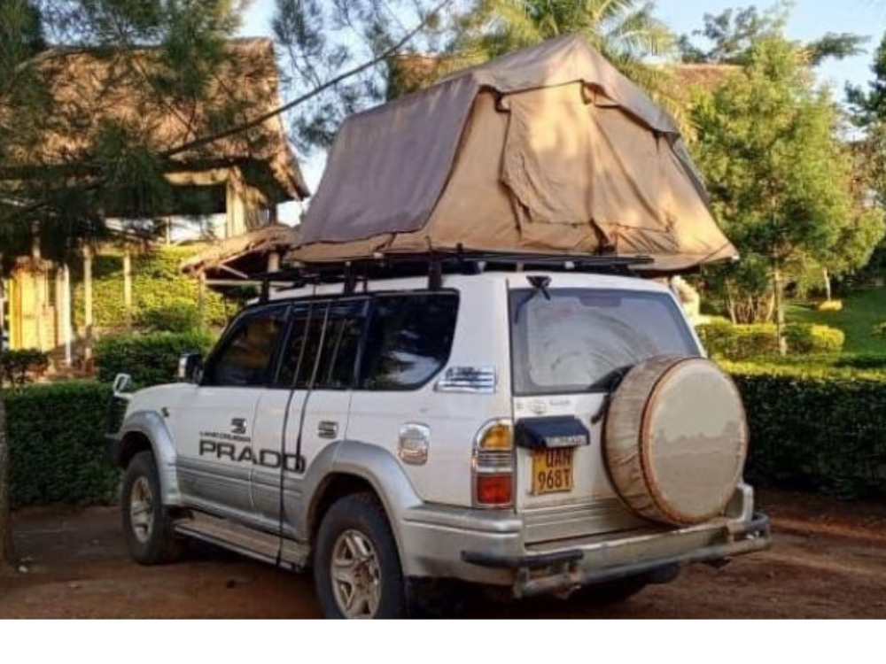 Rent a Land cruiser TX with a rooftop tent in Tanzania